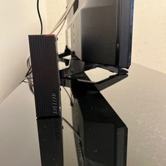 Panasonic 43型テレビ、チューナー、外付けHDD、テレビ台