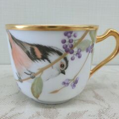 高級洋食器 大倉陶園 野鳥シリーズ カップ＆ソーサー エナガ 札幌 西野店