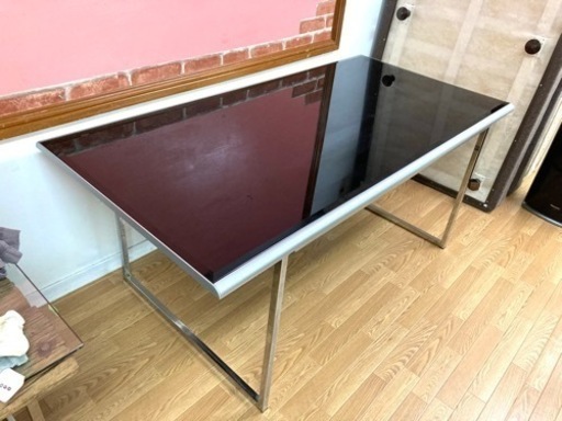 テーブルセット　ダイニングテーブルセット　ガラス天板　ブラック　高級感