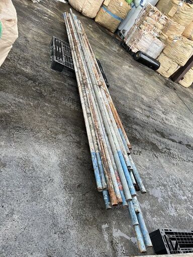 単管パイプ 5.5～6m 7本まとめて