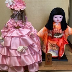 市松人形　フランス人形