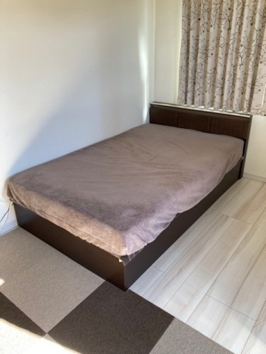 セミダブルベッド ベッド下跳ね上収納 大里裕子 柴崎体育館の家具の中古あげます 譲ります ジモティーで不用品の処分