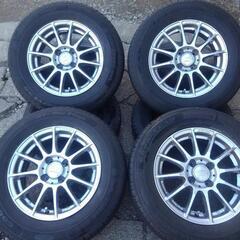 185/70R14 14インチA-TECH SCHNEDER 14×5.5J 4H100　ホイールセット