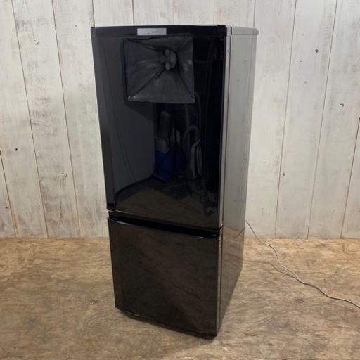【2/27 終】MITSUBISHI ノンフロン 冷凍冷蔵庫 MR-P15D-B 2019年製 2ドア 146L ブラック 冷蔵庫 三菱 菊倉KK