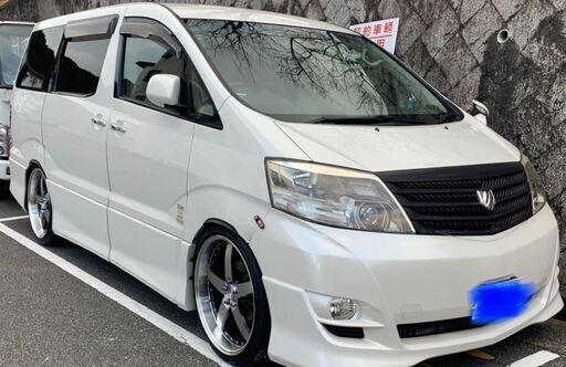 売約済み19年式アルファード13万キロ両側パワースライドドア 社外アルミ 車高調付のかっこいい車 車検なし ハイプラス 西明石のトヨタの中古車 ジモティー