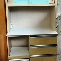 新入荷！！ キッチンボード 食器棚 幅(W)885mm × 奥行(D)500mm × 高さ(