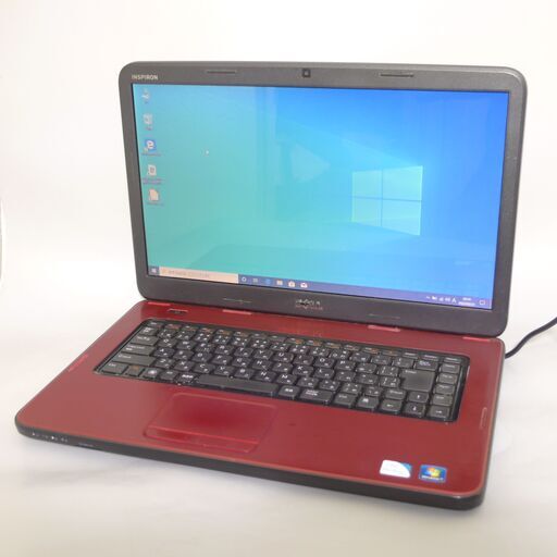 大容量HDD-500G WiFi有 赤色 ノートパソコン 15.6型 デル N5050 中古良品 Pentium 4GB DVDRW 無線 Bluetooth webカメラ Win10 Office