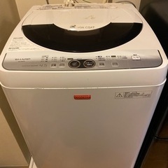 【本日夜間・明日引取のみ】SHARP洗濯機ES-F45NC　0円