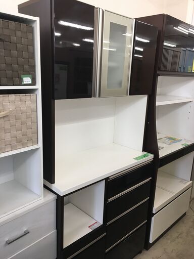 NITORI ニトリ MOLDI-90KB 食器棚 キッチンボード 幅90cm キッチン 