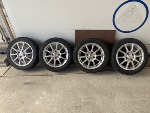 スタッドレスタイヤホイール4本セット165/55/14 pcd100軽自動車用 w2