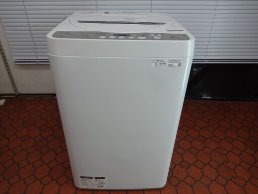 ID 997706　洗濯機　シャープ　6.0Kg　２０２０年製　ES-GE6D-T