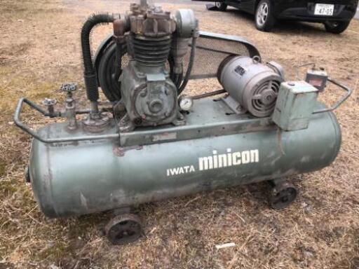 イワタ minicon エアーコンプレッサー TP-221C 200V IWATA 三菱モータ