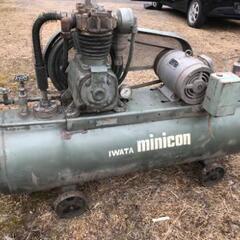 イワタ minicon エアーコンプレッサー TP-221C 200V IWATA 三菱モータ