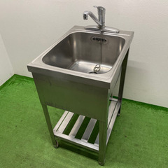 業務用 ステンレス 1槽シンク流し台 蛇口付き 店舗 飲食店