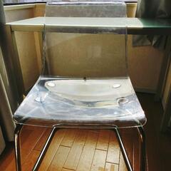 【ネット決済】椅子　ガラステーブルセット