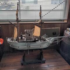 木製　船　漁船　置物　オブジェ　