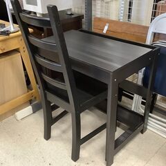 IKEA イケア デスク＆チェアセット ブラック LAIVA 2...