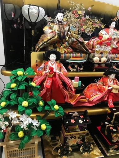 3段雛飾り 雛人形 おひなさま