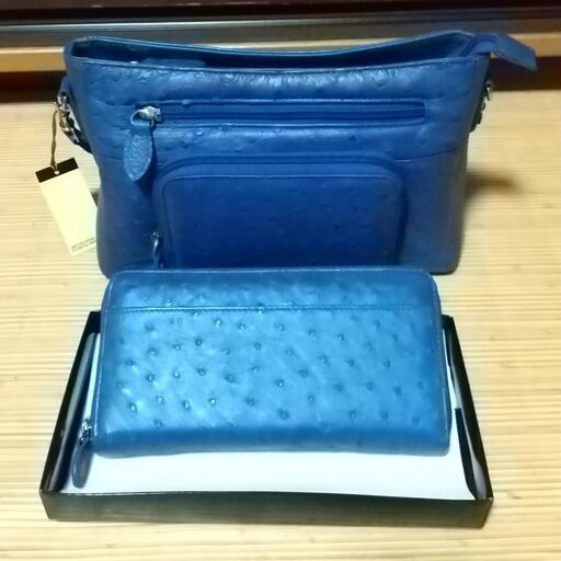新品未使用☆オーストリッチバッグ\u0026財布セット
