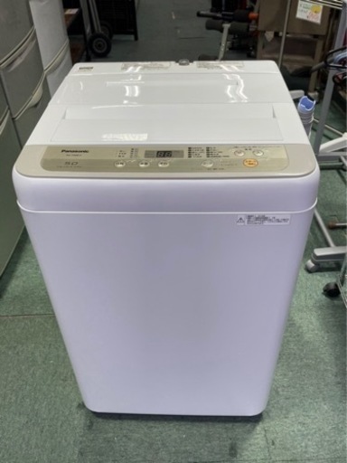 【リサイクルサービス八光　田上店　安心の3か月保証　配達・設置OK】Panasonic　NA-F50B12-S 全自動洗濯機 Fシリーズ  [洗濯5.0kg /乾燥機能無 /上開き]