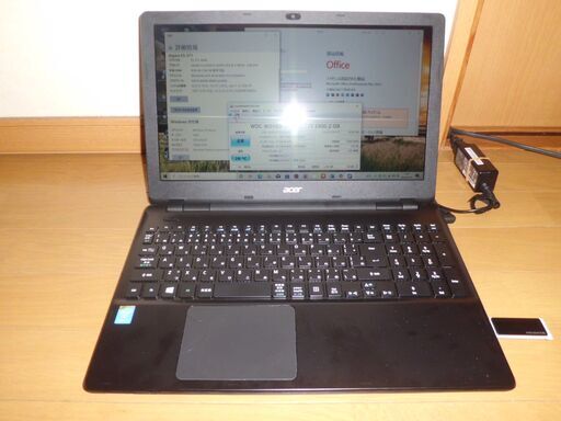 \u003c取引中\u003e超お勧め！結構美品　ｴｲｻｰ15.6ｲﾝﾁﾉｰﾄ　ﾜｰﾄﾞｴｸｾﾙ2021付