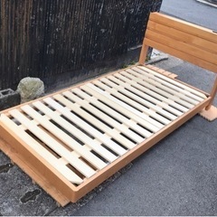 木製すのこベッド　シングル