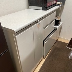 ニトリ キッチンカウンター(アルミナ2 140CT WH)