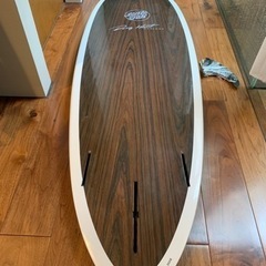 サーフボード　　サンタクルーズソイビーン-作家もの単衣モノトーン小紋麻の葉六角松川菱着物073w p