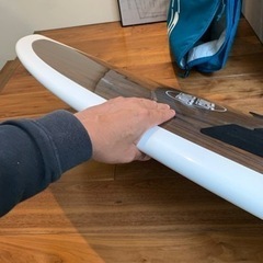 サーフボード　　サンタクルーズソイビーン-作家もの単衣モノトーン小紋麻の葉六角松川菱着物073w p