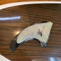 サーフボード　　サンタクルーズソイビーン-作家もの単衣モノトーン小紋麻の葉六角松川菱着物073w p