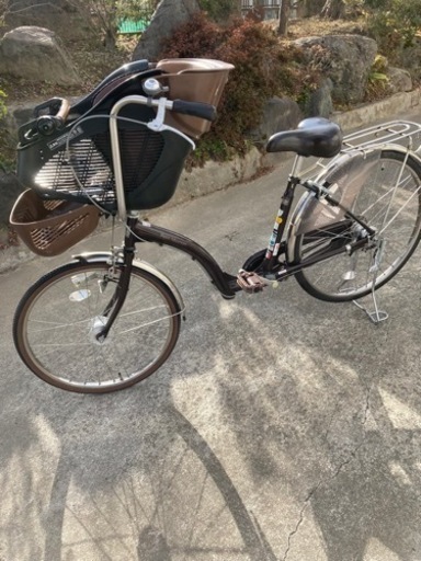 PETIT MOMON子供乗せ自転車本体ラメカラー内装3段変速