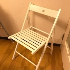 無料！ IKEA 木製折りたたみチェア TERJE ホワイト