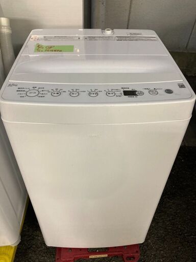 ☆中古 激安！！￥10,800！！Haier　4.5kg洗濯機　家電　2021年製　BW-45A型　幅53cmｘ奥行50cmｘ高さ89cm　【BB148】