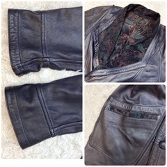 極美品 極上ラムレザー レア 一枚革 ラグジュアリー 羊 本革 レザー