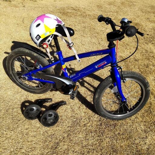 値下げ☆16inch自転車☆子供用(園児～小学生)　本体+別売部品セット　美品　補助輪付き