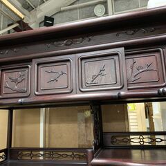 ☆来店限定☆ 飾り棚 民芸調家具 木製
