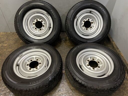 【YOKOHAMA JOB RY52 215/70R15 107/105L LT】夏タイヤ【トヨタ 100系ハイエース 純正ホイール 15インチ 6J6HPCD139.7+30】バリ溝 (MTF194)クレジットカード QRコード決済可能