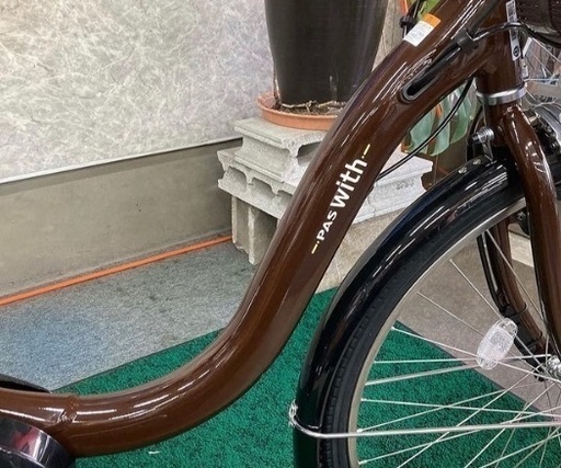 ヤマハ電動自転車 パス ウィズ 26インチ カカオ　PA26W