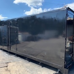 No.575 保冷バン 4ｔ 車 アルミ 箱 バイク 倉庫 トラック コンテナ 米 保管庫 物置 DIY