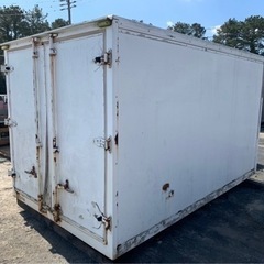 No.581 保冷バン 2ｔ 車 アルミ 箱 バイク 倉庫 トラック コンテナ 米 保管庫 物置 DIY