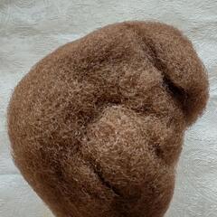 茶色の毛たぼ　和装　髪　ボリュームアップ　ヘアアレンジ