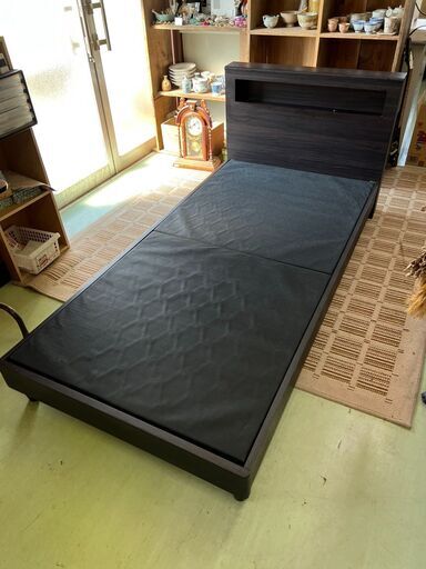 ベッド ベッドフレーム コイルスプリングマットレス セット シングル コンセント口付 Aj 0158 1f Ken 鬼無のベッド シングルベッド の中古あげます 譲ります ジモティーで不用品の処分