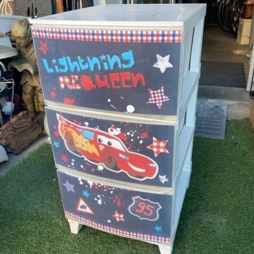子供家具 収納 カーズ 3段 熊谷 リサイクルー 熊谷の収納家具 子供部屋用収納 の中古あげます 譲ります ジモティーで不用品の処分