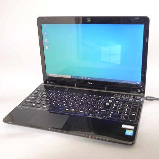 大容量HDD-750GB Wi-Fi有 ノートパソコン 15.6型 NEC PC-LS150NSB 中古美品 Celeron 4GB DVDマルチ 無線 webカメラ Windows10 Office