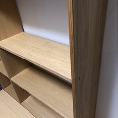 無印良品　スタッキングシェルフ　ワイド　5段　基本セット　オーク材　無印