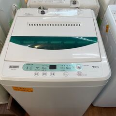 リサイクルショップどりーむ天保山店　No９２１　洗濯機　ヤマダ電機　２０１９年製　４．５ｋｇ　中古　動作ＯＫ