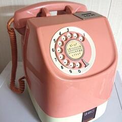 昭和レトロ  ピンクの公衆電話 当時物