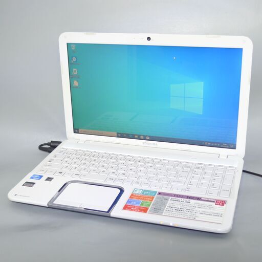 新品高速SSD WiFi有 ノートパソコン 15.6型 TOSHIBA 東芝 T552/36GW 中古美品 Celeron 4GB Blu-ray 無線 webカメラ Windows10 Office