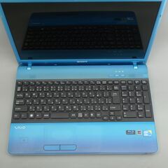 大容量HDD-1TB ブルー 青 ノートパソコン 15.5型 SONY VPCEB49FJ 中古