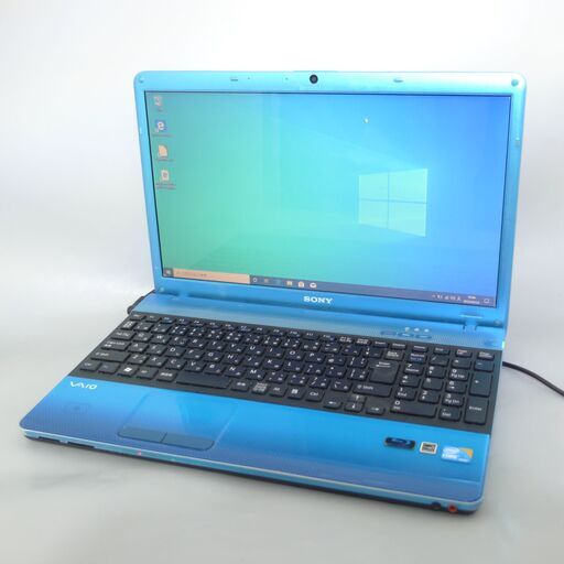 大容量HDD-1TB ブルー 青 ノートパソコン 15.5型 SONY VPCEB49FJ 中古良品 Core i5 4GB BD-R 無線 Bluetooth webカメラ Win10 Office